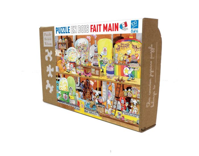 MICHELE WILSON Puzzle l'Usine des Bonbons de Laure Cacouault - 100 Pi�ces - D�s 8 ans 
