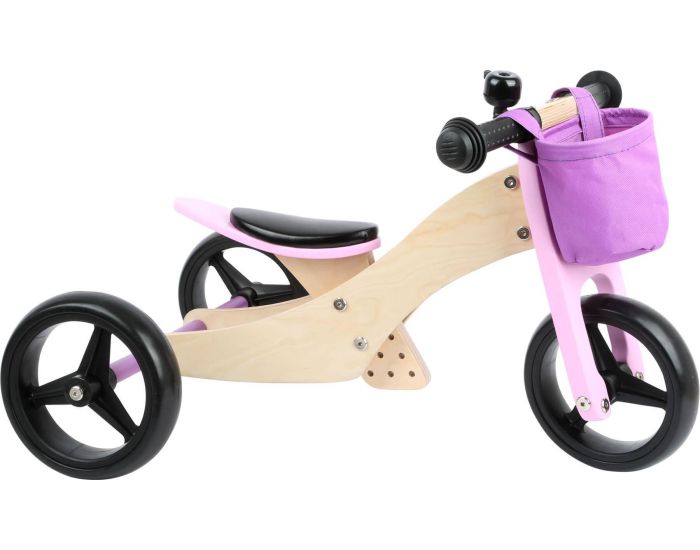 SMALL FOOT COMPANY Draisienne Tricycle 2 en 1 Rose - D�s 12 mois