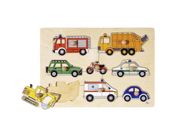 GOKI Puzzle � Encastrements V�hicules - D�s 12 mois