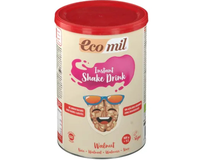 ECOMIL Lait d'Amandes Bio - Sans Sucres Ajouts - 400 g