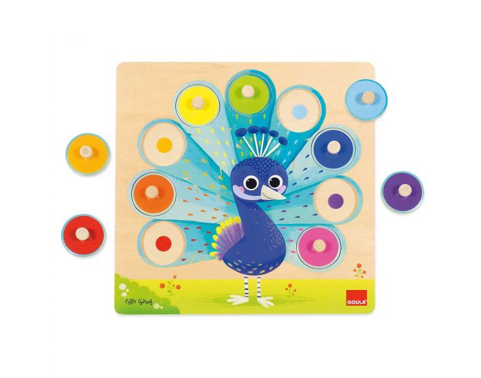 GOULA Puzzle Paon - D�s 2 ans 