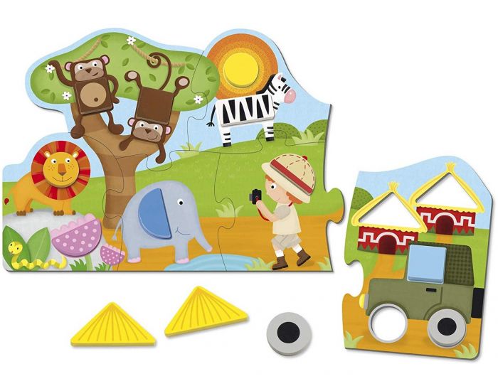 GOULA Puzzle Shapes Safari - D�s 2 ans 