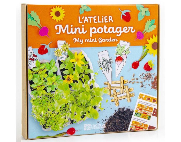 RADIS ET CAPUCINE Coffret Mini Potager - Ds 4 ans
