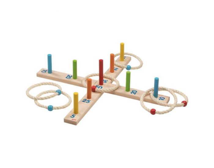 GOKI Jeu de Lancer d'Anneaux Color�s - D�s 3 ans 