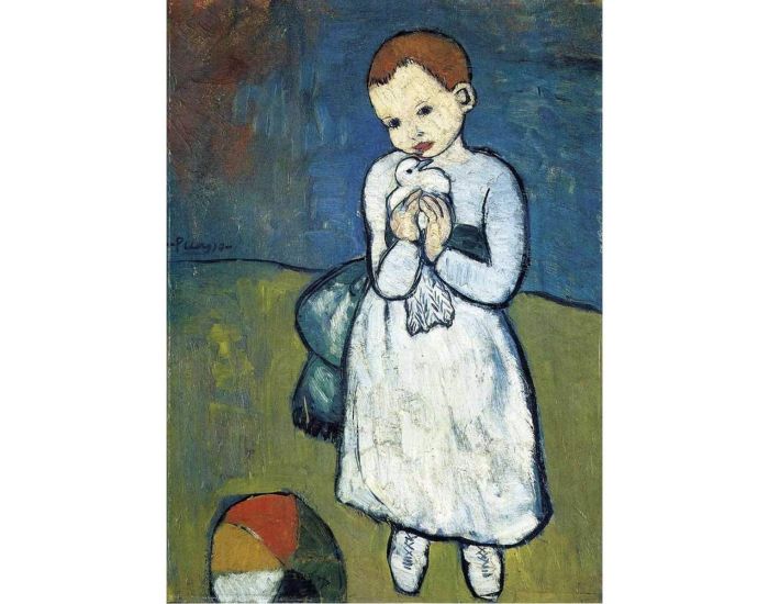 MICHELE WILSON Puzzle l'Enfant  la Colombe de Picasso - 24 Pices - Ds 4 ans
