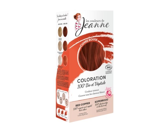 LES COULEURS DE JEANNE Coloration 100% Bio & Vgtale - Cuivr rouge