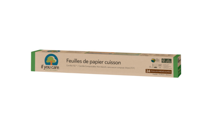 IF YOU CARE Feuilles de Cuisson Pr�d�coup�s - x24