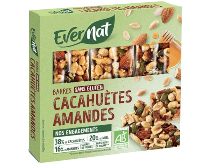 EVERNAT Barres Fruits Secs - 75g