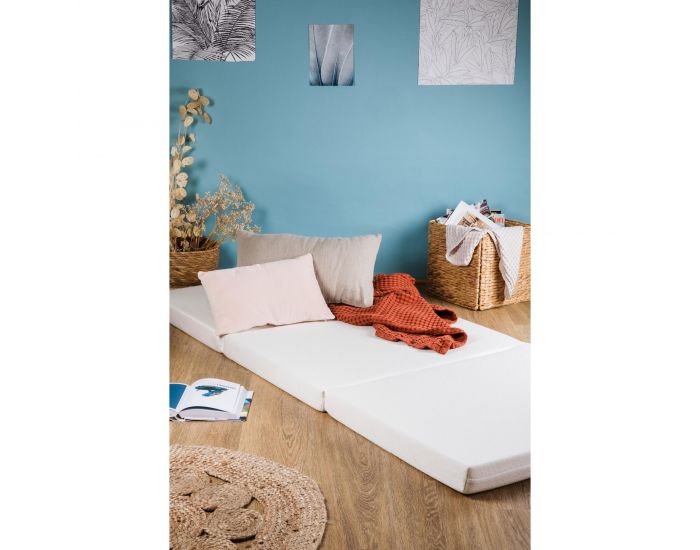 KADOLIS Matelas Adulte d'Appoint Pliant - Aloe vera - 80x190 cm