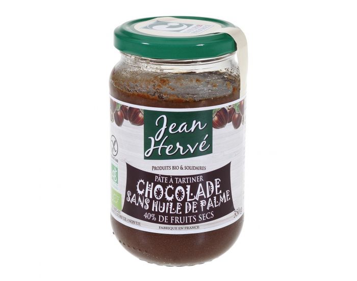 JEAN-HERV Chocolade Pte  Tartiner Cacao-noisette-lait sans Huile de Palme - 350g 
