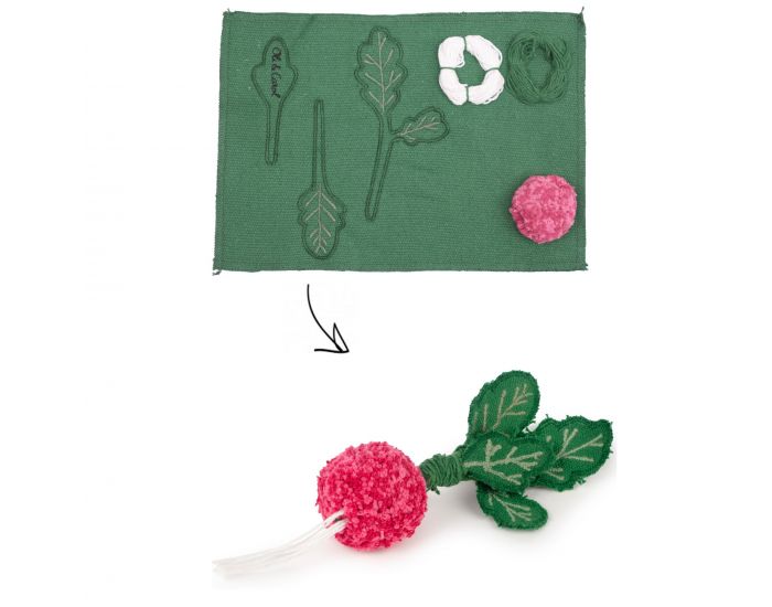 OLI & CAROL Kit de Couture Do It Yourself Ramona Le Radis - D�s 6 ans 