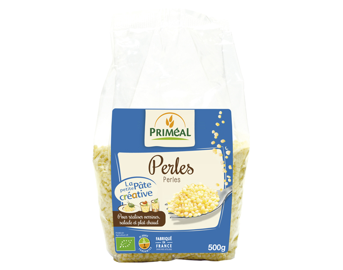 PRIMEAL Pâtes Perles Blanches - 500 g
