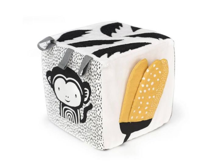 WEE GALLERY Cube En Tissu Sensoriel - Jungle - Ds La Naissance