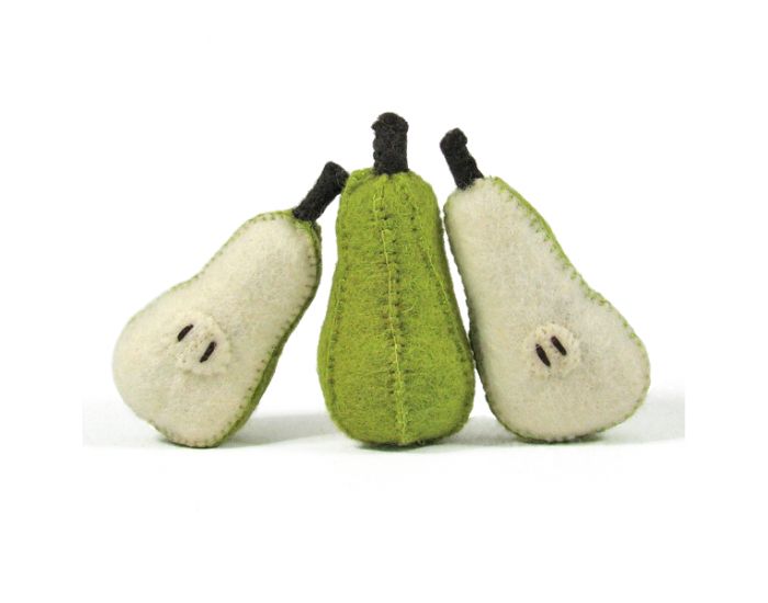 PAPOOSE TOYS Fruits en Laine Feutr�e - 3 Poires - D�s 3 ans
