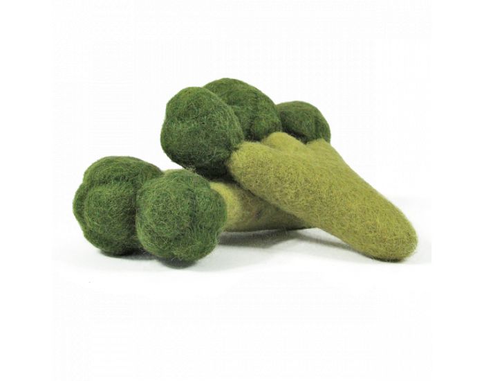 PAPOOSE TOYS L�gumes en Laine Feutr�e - 2 Brocolis - D�s 3 ans