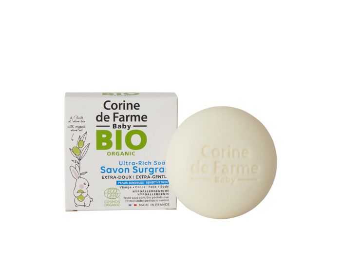 CORINE DE FARME Savon Surgras Extra-Doux Certifi Bio - 100g