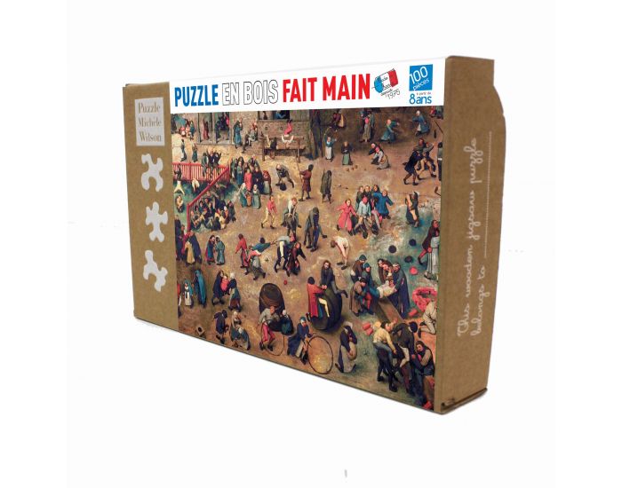 MICH�LE WILSON Puzzle Jeux d'Enfants de Bruegel - 100 Pi�ces - D�s 8 ans