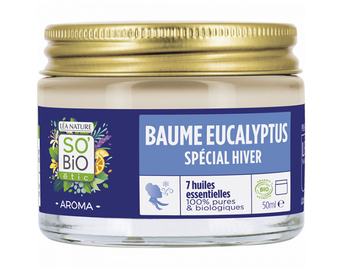 SO'BIO Baume Eucalyptus - 7 Huiles Essentielles - 50 ml