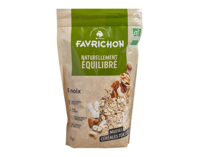FAVRICHON Muesli C�r�ales Toast�es et 6 Noix - 350g