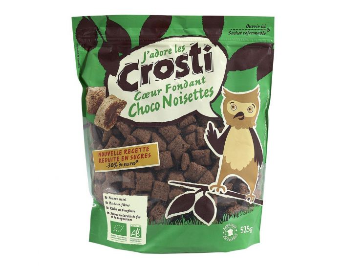 FAVRICHON C�r�ales Crosti Coeur Fondant Chocolat-Noisettes - 525g