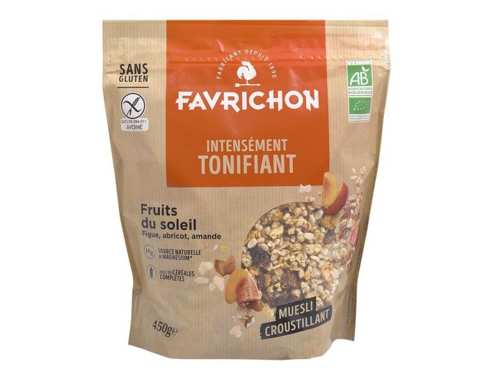 FAVRICHON Muesli Croustillant - Fruits du Soleil - 450g