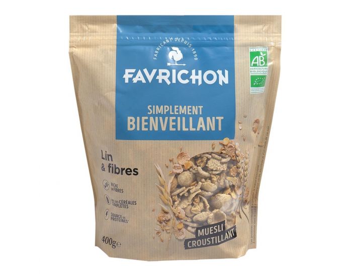 FAVRICHON Muesli Croustillant Lin-Fibres - 400g