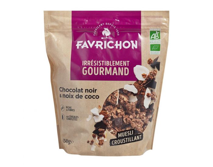 FAVRICHON Muesli Croustillant Chocolat et Noix de Coco - 450g
