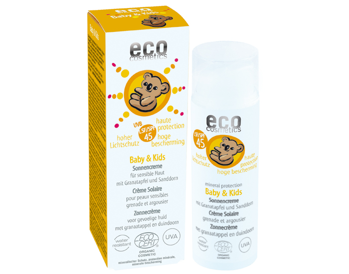 ECO COSMETICS Crème Solaire Bébé SPF 45 - 50 ml