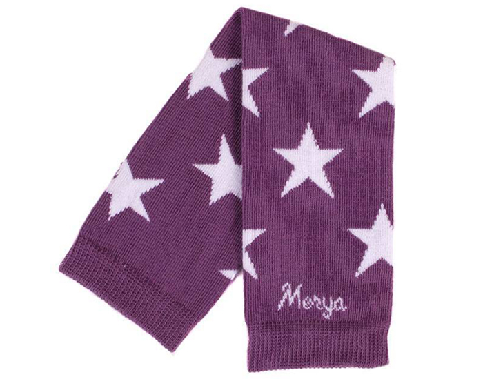 MERYA Jambi�res B�b� Made in France Etoiles - Prune