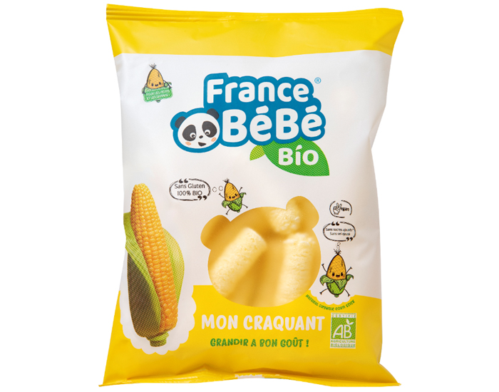 FRANCE BEBE BIO Biscuit Mon Craquant Maïs - Dès 7 mois - 20g Nature