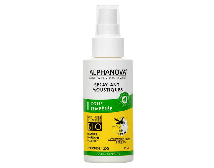 ALPHANOVA Spray Anti-Moustique Zone Tempre - 75ml