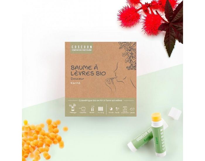 COSCOON Baumes � L�vres Bio - Coffret Cosm�tique Maison