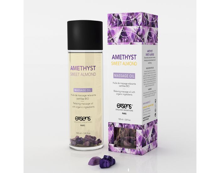  EXSENS Huile Massage Amande Douce Relaxante Bio - 100 ml