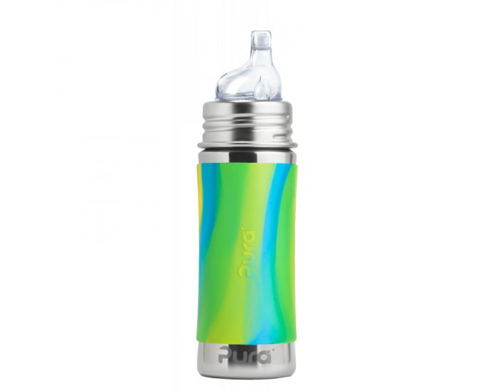 PURA Biberon Evolutif en Inox avec Bec Verseur - 325ml