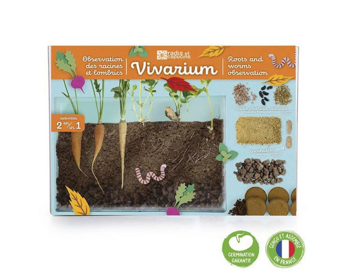 RADIS ET CAPUCINE Vivarium Observation Racines Et Vers De Terre - D�s 6 Ans