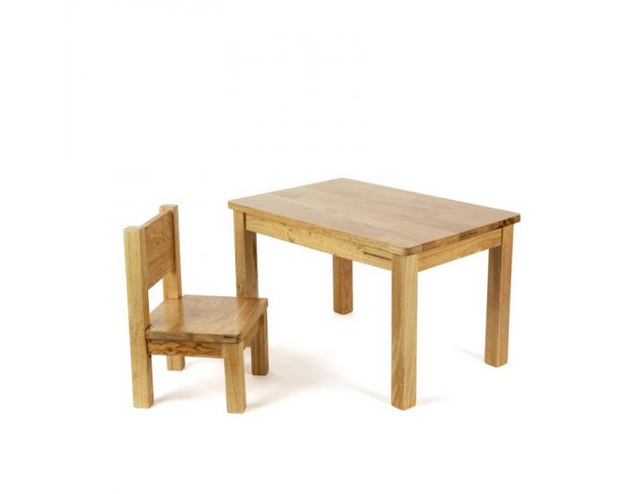 PIOUPIOU ET MERVEILLES Ensemble Table et Chaise Enfant Montessori - Bois Naturel - D�s 12 Mois 