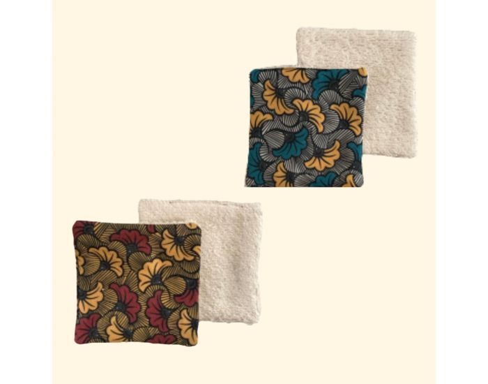 VIWA Lot de 4 lingettes Ayana - 10x10cm - Kit DIY 