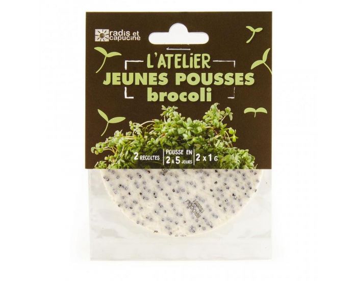 RADIS ET CAPUCINE Tapis Jeunes Pousses Brocoli Bio
