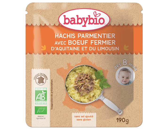 BABYBIO Sachet Menu du Jour - 190g - Ds 8 Mois