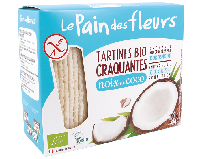 LE PAIN DES FLEURS Tartines Craquantes  la Noix de Coco - 150 g