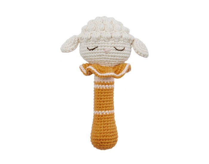 PATTI OSLO Hochet En crochet Agneau - 17 cm - D�s La Naissance 