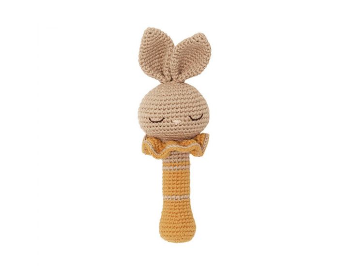 PATTI OSLO Hochet En Crochet Lapin - 21 cm - D�s La Naissance 