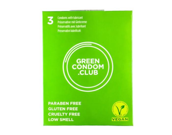 GREEN CONDOM CLUB Bo�te de Pr�servatifs - Taille Standard - Pack de 3
