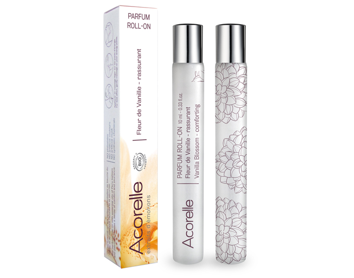 ACORELLE Roll on Eau de Parfum Biologique - Fleur de Vanille - 10 ml