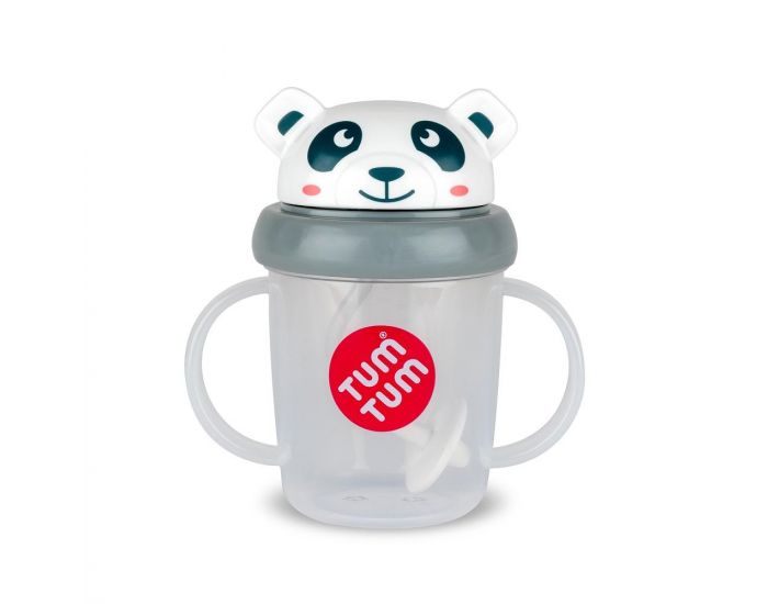 TUM TUM Tasse Anti Fuite + Paille Lest�e - Panda