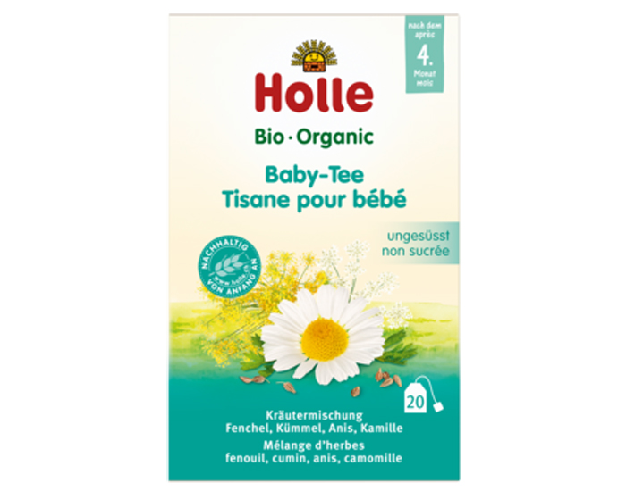 HOLLE Tisane Bio pour Bébé et Enfant Sans Sucres - Dès 4 mois