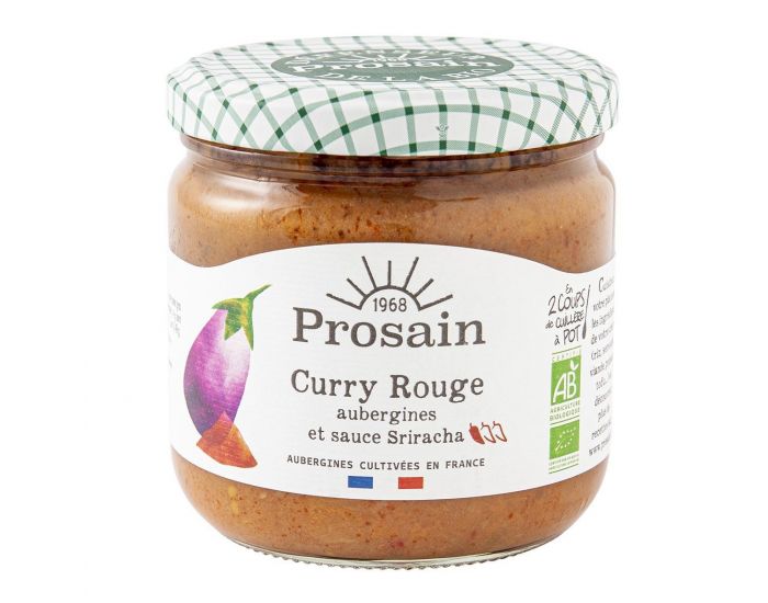 PROSAIN Curry Rouge aux Aubergines et Sauce Sriracha - 345g