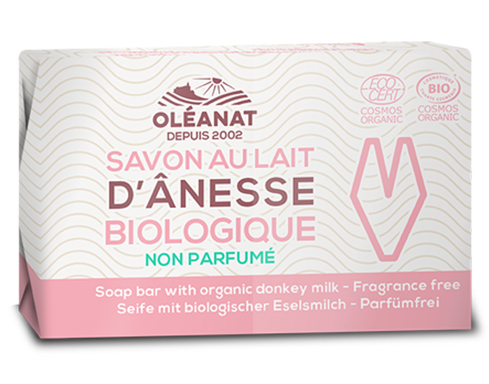 OLEANAT Savon au Lait d'Anesse sans Parfum - 100 g