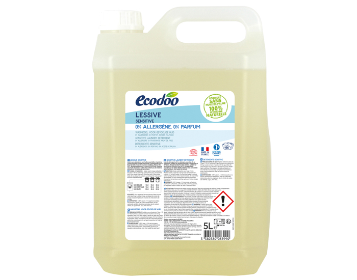 ECODOO Lessive Sensitive 0% Bidon de 5 L