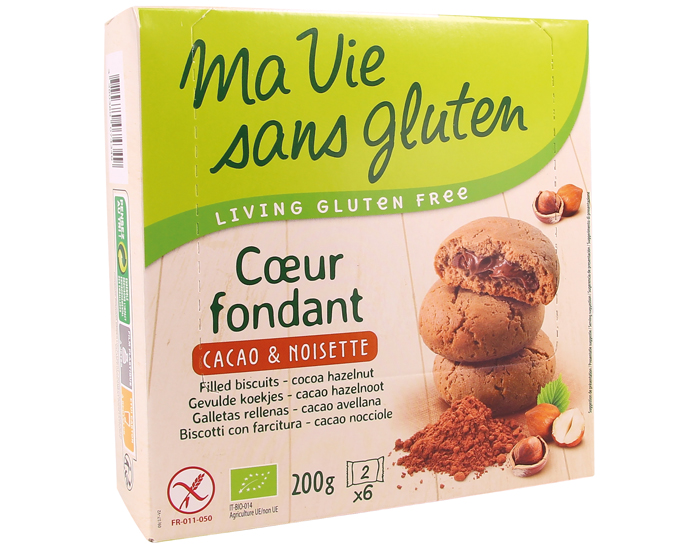 MA VIE SANS GLUTEN Coeur Fondant Cacao et Noisette - 200 g